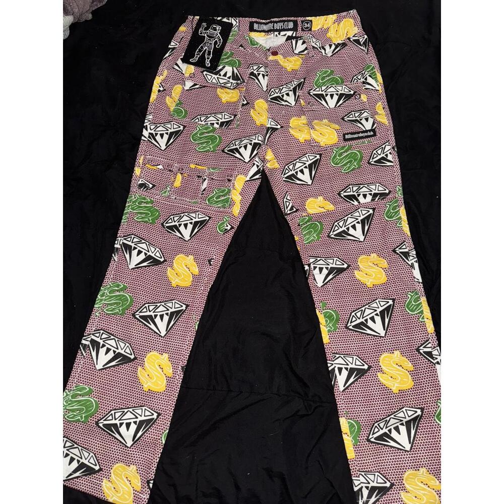 BBC Dollar Diamond Cargo Pants - Eye-Catching Streetwear